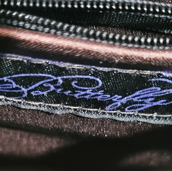 VTG (90s) Butterfly Faux Shell Lucite Handbag in Cream and Brown - Picture 6 of 8